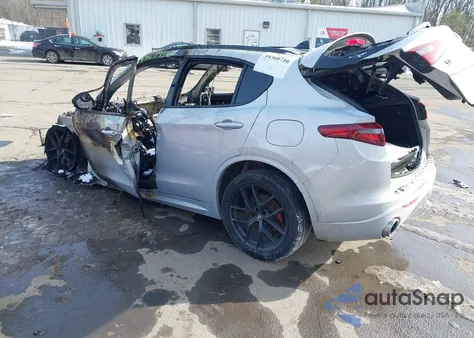 2021 Alfa Romeo Stelvio Ti Awd z USA, uszkodzony, nr VIN ZASPAKBN7M7D18203